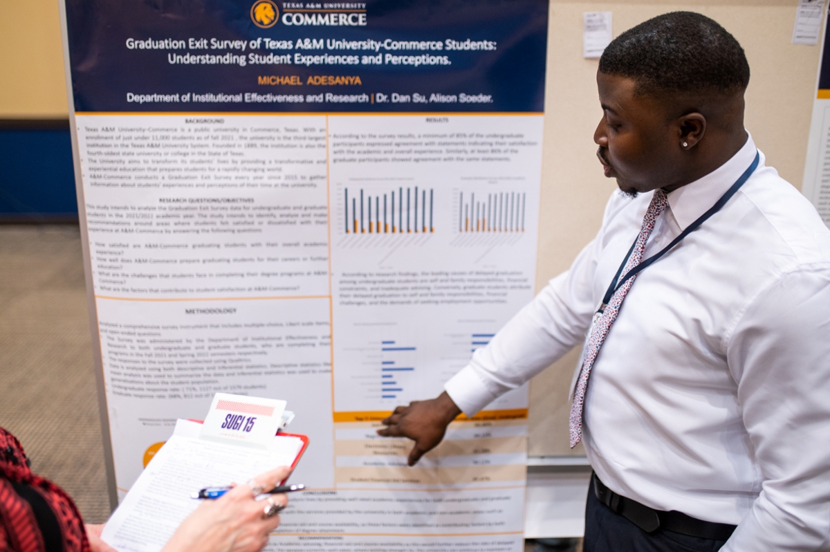 Michael Adesanya from Department of Institutional Effectiveness and Research